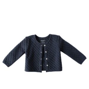 Pehr Cozy Essentials Snap Front Jacket in Fountain Blue